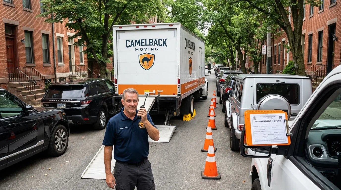 City street loading permit setup in Clementon, NJ